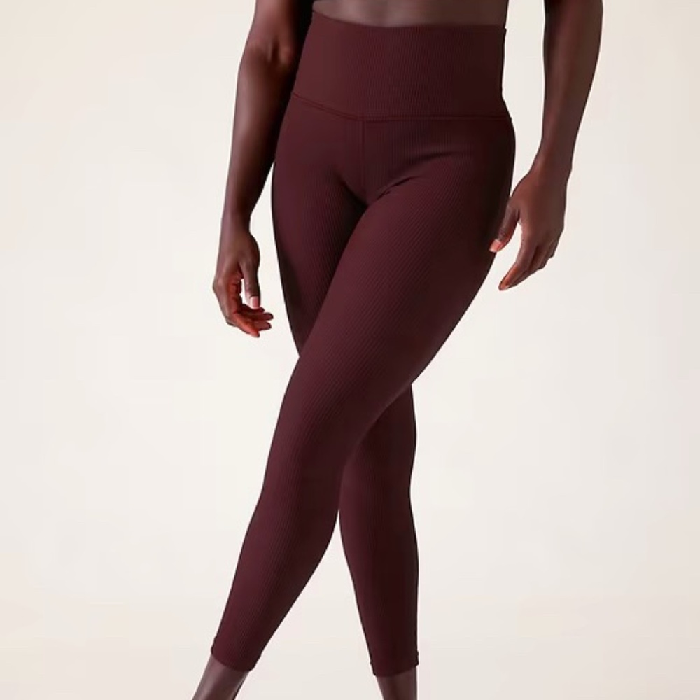BNWT Athleta Elation Ultra High Rise Rib Tight Leggings Size XS MSRP $89!